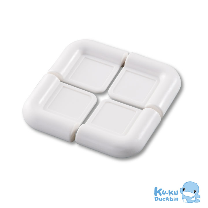BỘ 4 NÚT NHỰA CHẶN GÓC BÀN AN TOÀN CHO BÉ KUKU - KU5356