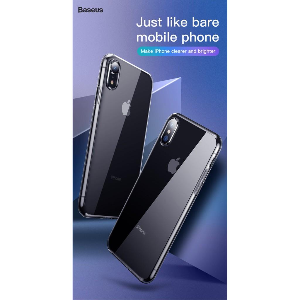 Ốp lưng dành cho iPhone XR 6.1dẻo trong suốt chống bụi Simplicity chính hãng Baseus