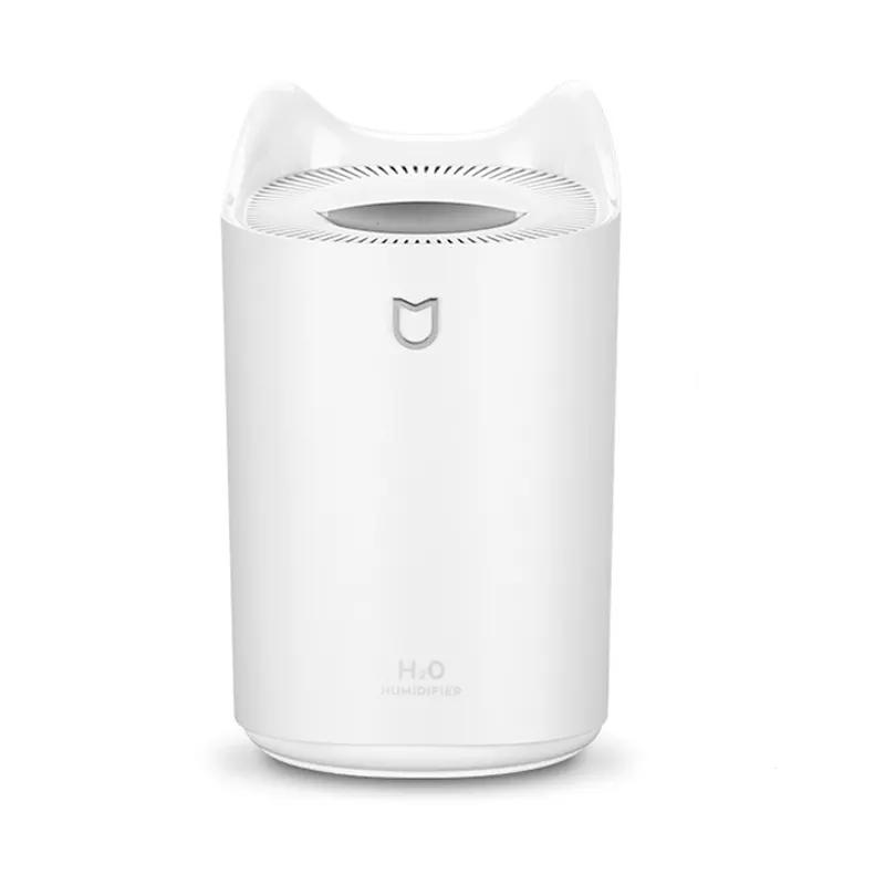 3L Máy Tạo Độ Ẩm Không Khí Tinh Dầu Hương Thơm Khuếch Tán Đôi Vòi Phun USB Với Coloful Đèn LED Sương Mù Nặng Siêu Âm Ẩm Nhà