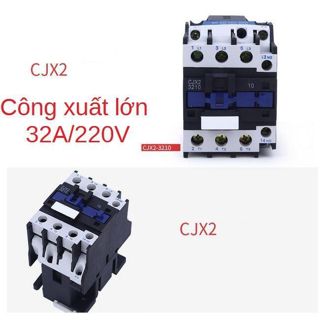 Khởi động từ Jia Xing CJX2-3210 32A/220V (Đen)