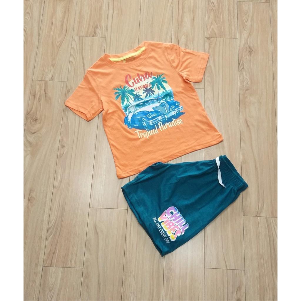 Bộ cotton xược vải xuất dư size đại cho bé 18-46kg