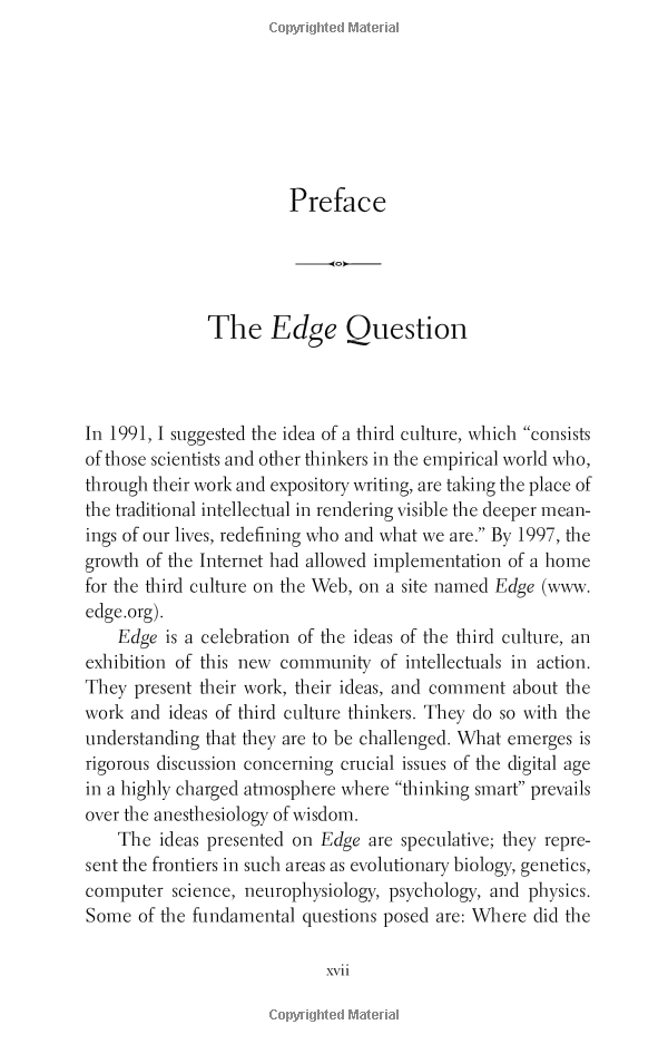 What Is Your Dangerous Idea?: Today’s Leading Thinkers on the Unthinkable (Edge Question Series)