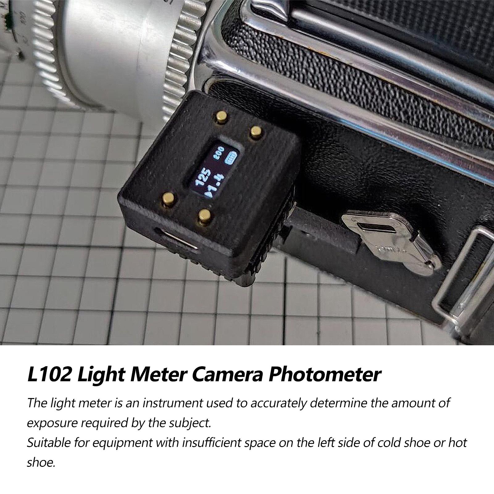 L102 Light Meter Camera Photometer Photography Set-top Reflection Light Meter Hot/Cold Shoe Fixing Camera Light Meter