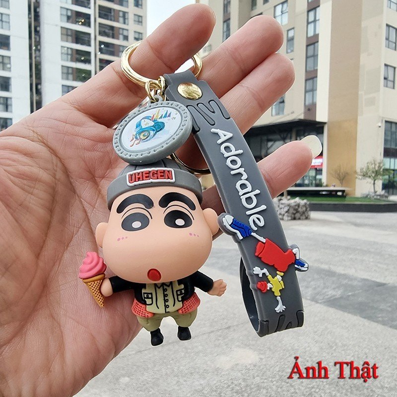 Móc Treo Chìa Khoá Shin Cậu Bé Bút Chì. Móc chìa khoá xe máy, ô tô cute