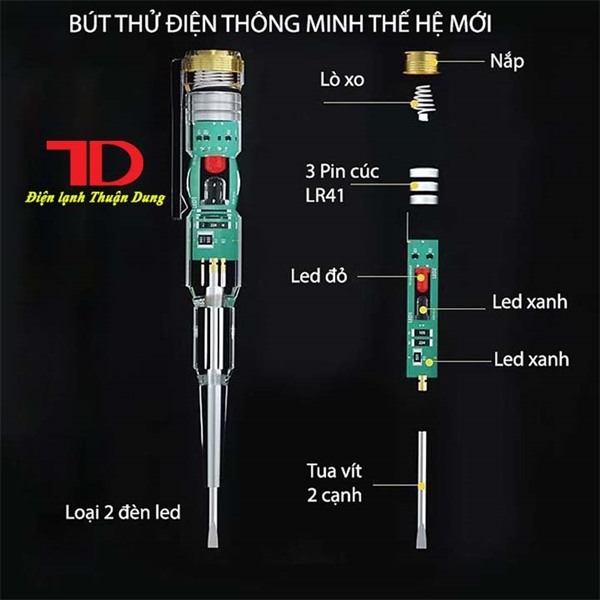 Bút thử điện đa năng cao cấp Nhật Bản Fukuoka FO-9165A - Điện Lạnh Thuận Dung