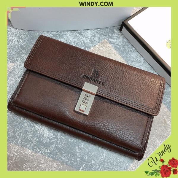 Ví Cầm Tay Nam Nữ Bản To Chất Da Bò Khóa Số Bảo Mật Nhiều Ngăn Windy.com