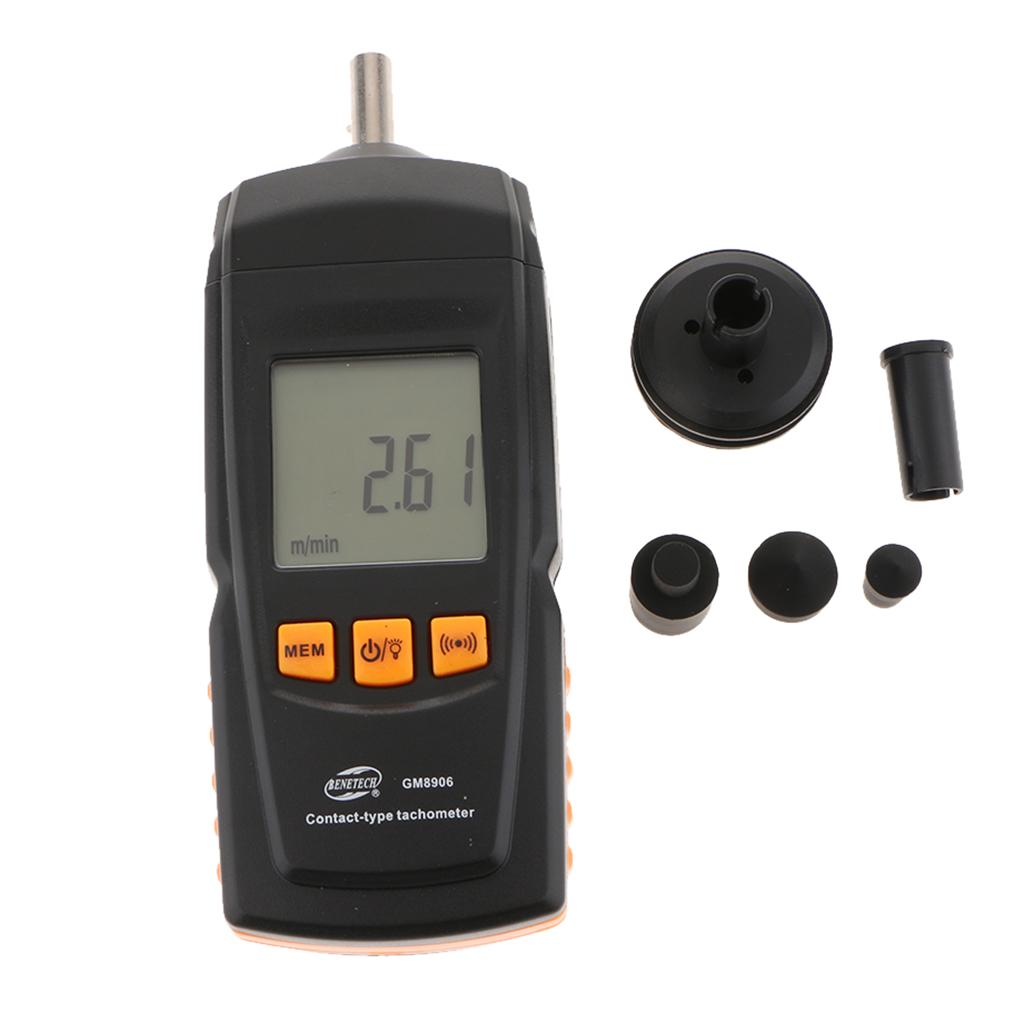 GM8906 Kỹ Thuật Số Đo Tốc Độ Tiếp Xúc Đồng Hồ Đo Tốc Độ Cầm Tay Rpm Đồng Hồ Đo Cho Ô Tô, Máy Bay, Tàu