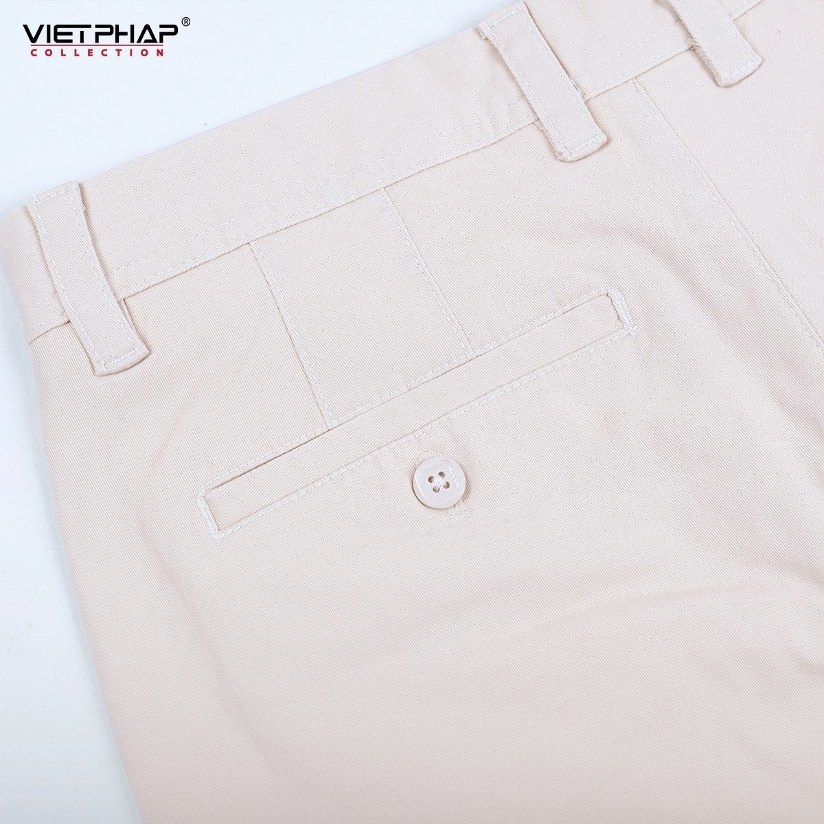 Quần Short Kaki Cao Cấp VIỆT PHÁP/ Form basic/ Thêu logo sườn, chất liệu dệt cotton mềm mịn hút mồ hôi không phai màu 1207