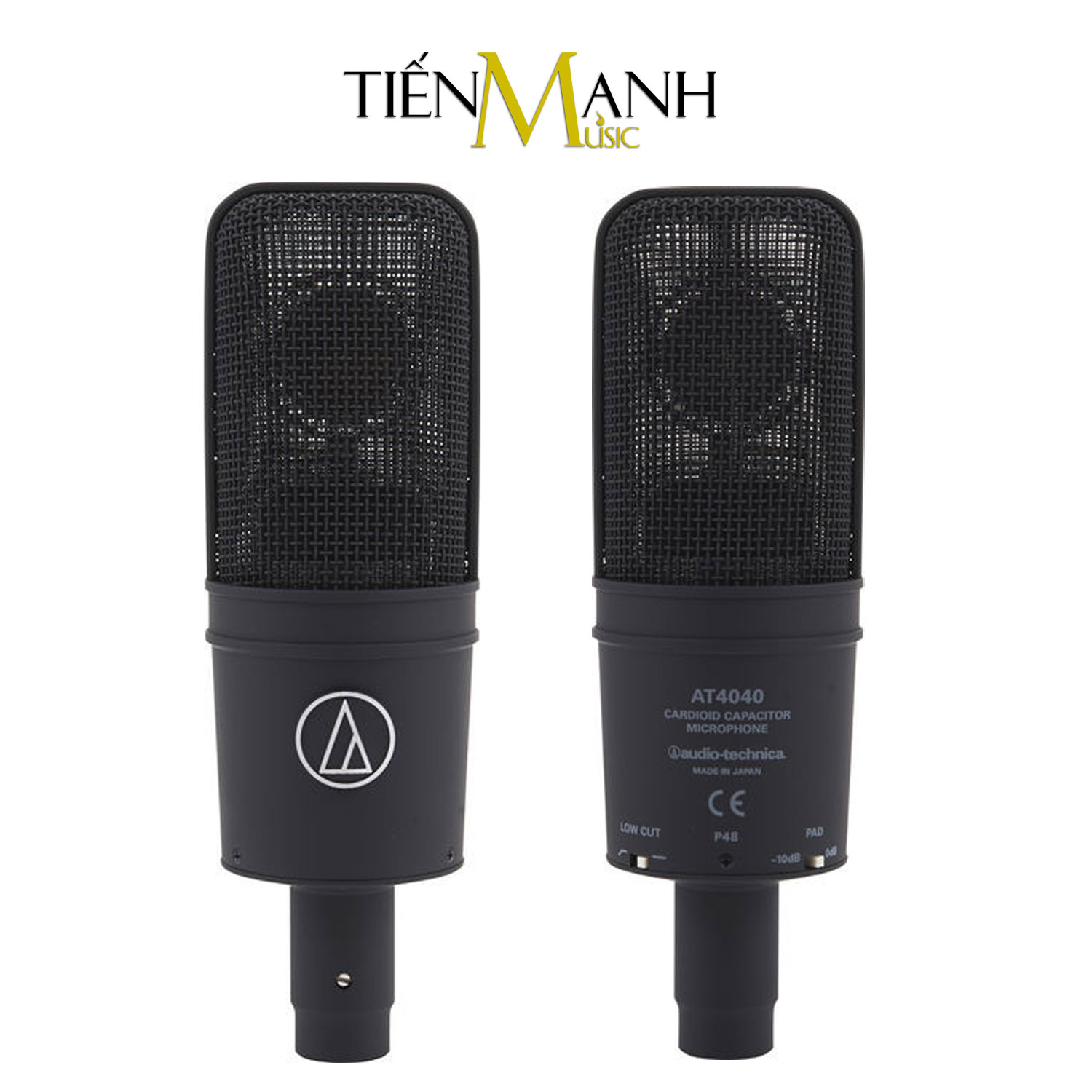 [Tặng Cable] Audio Technica AT4040 Mic Condenser Thu Âm Phòng Studio, Micro Biểu Diễn Chuyên Nghiệp Microphone Cardioid AT-4040 Hàng Chính Hãng