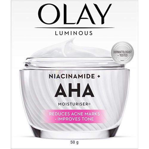 Kem dưỡng trắng da Olay Luminous Niacinamide + AHA Moisturiser (50g) - Hàng chính hãng