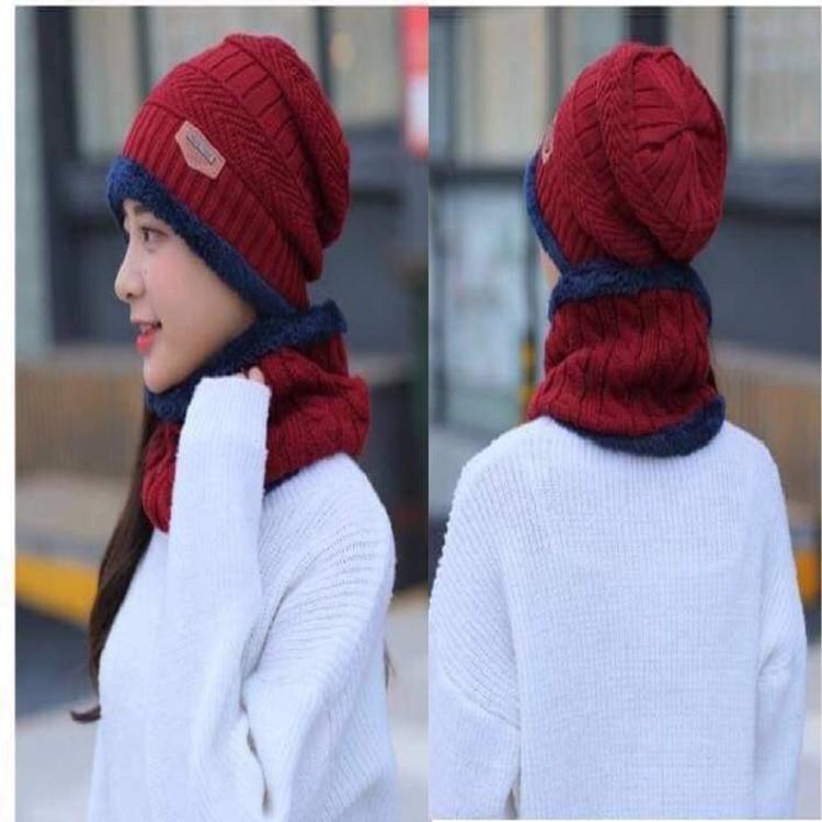 Set Mũ len kèm khăn quàng cổ Hàn Quốc