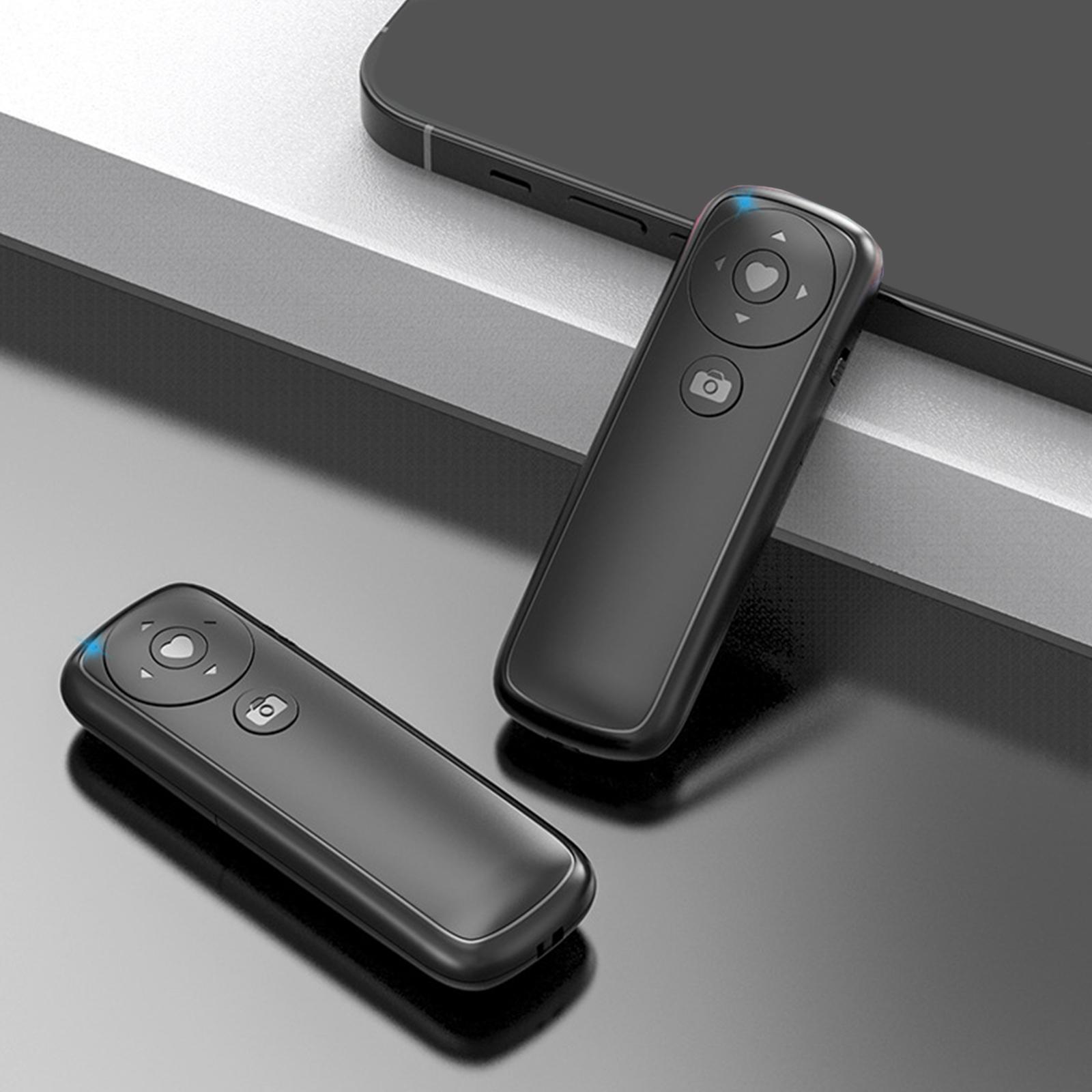 Bluetooth Shutter Remote Control Selfie Button Clicker for Most Smartphones