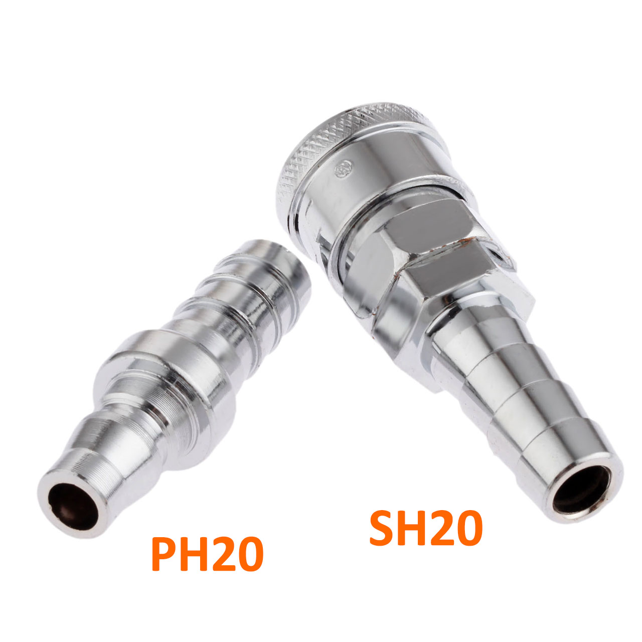 Bộ đầu nối dây hơi đuôi nhọn thay nhanh SH20+PH20 8ly