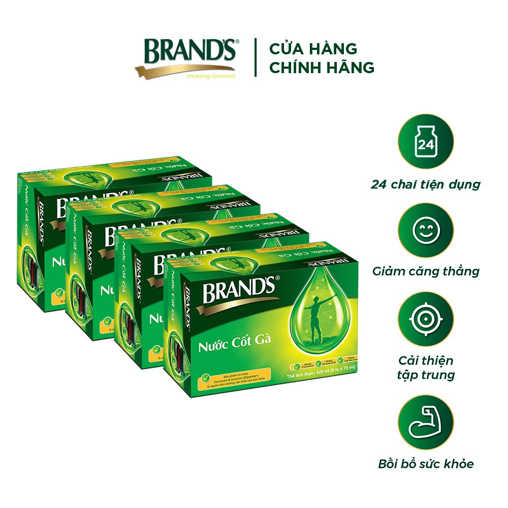 Combo 4 Nước cốt gà BRAND'S Vị Truyền Thống