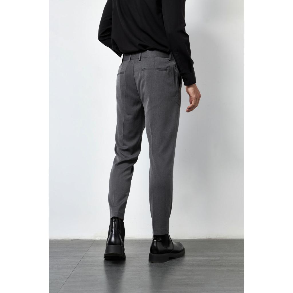 Quần Vải Nam Form Slim Crop vải mềm - 10F21PFO002CR1 | LASTORE MENSWEAR