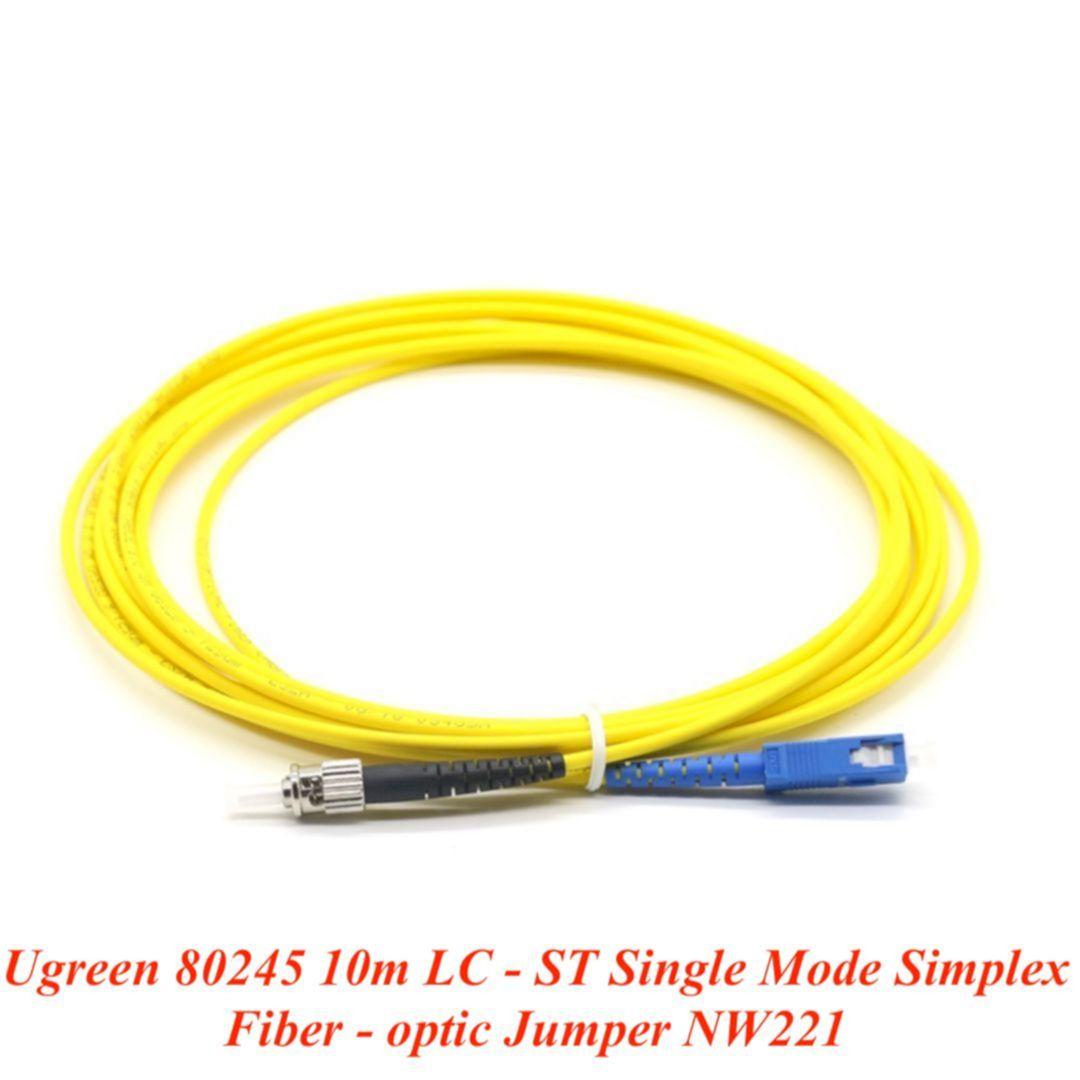 Ugreen UG80245NW221TK 10M LC-ST Màu vàng Cáp nhảy quang Single mode Simplex Fiber - HÀNG CHÍNH HÃNG