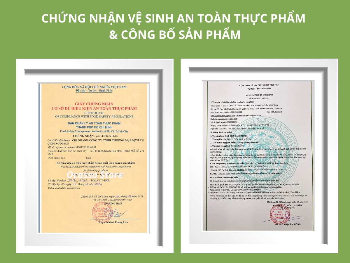 1Kg Hạt Điều Rang Muối Vỏ Lụa Loại Cồ O'Casso (2 Gói Hút Chân Không)