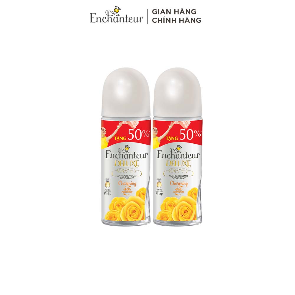 Combo 2 lăn khử mùi nước hoa Enchanteur Charming 75ml