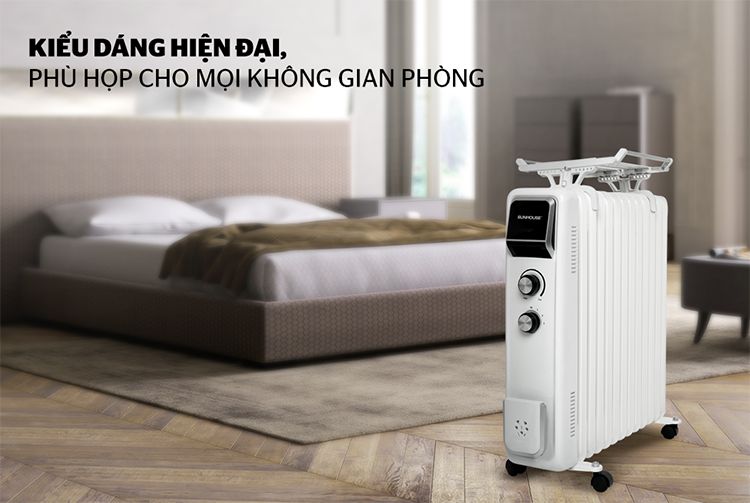 Máy Sưởi Dầu Sunhouse 13 Lá SHD7084 – Hàng Chính Hãng