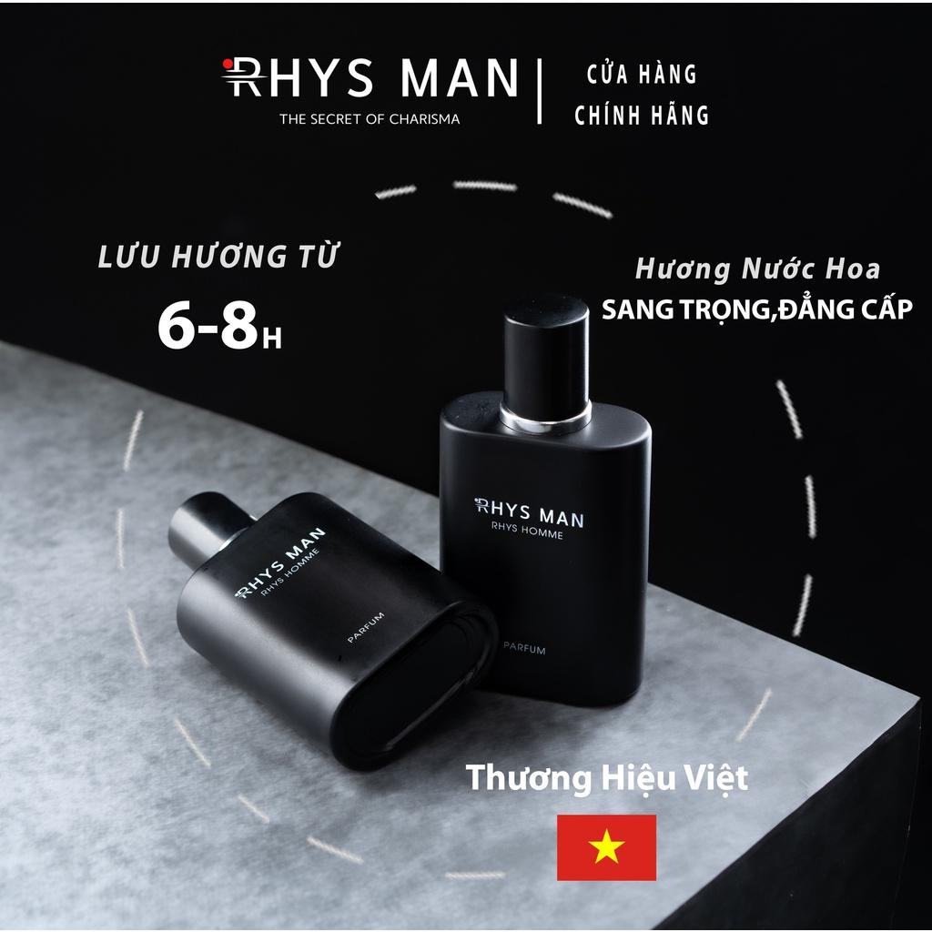 Combo sữa tắm gội nam 3in1 & Sữa rửa mặt nam & Dung dịch vệ sinh & Nước hoa nam RHYS MAN - Hàng chính hãng