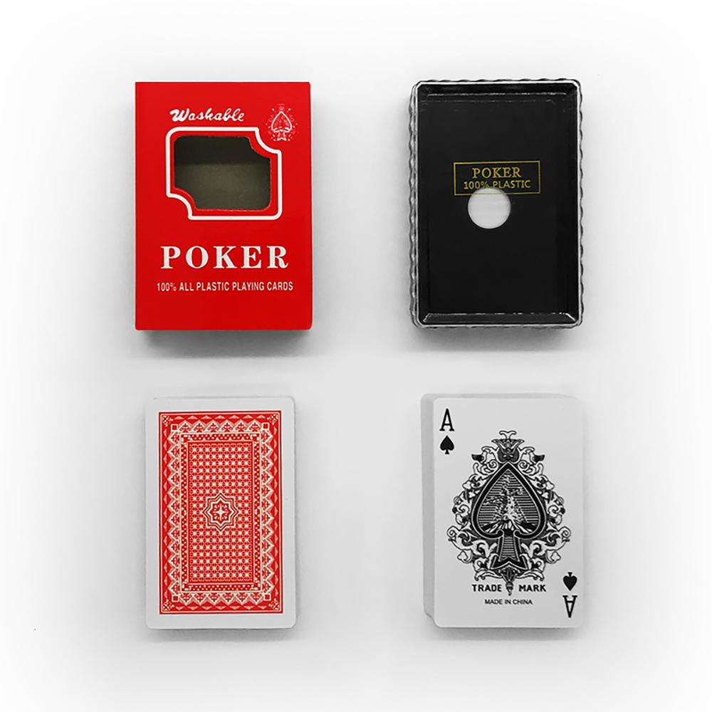 Bộ Bài Tây Poker Nhựa PVC Giá Rẻ WASHABLE Chất Liệu Chống Thấm Nước Có Thể Uốn Cong Mà Không Gãy