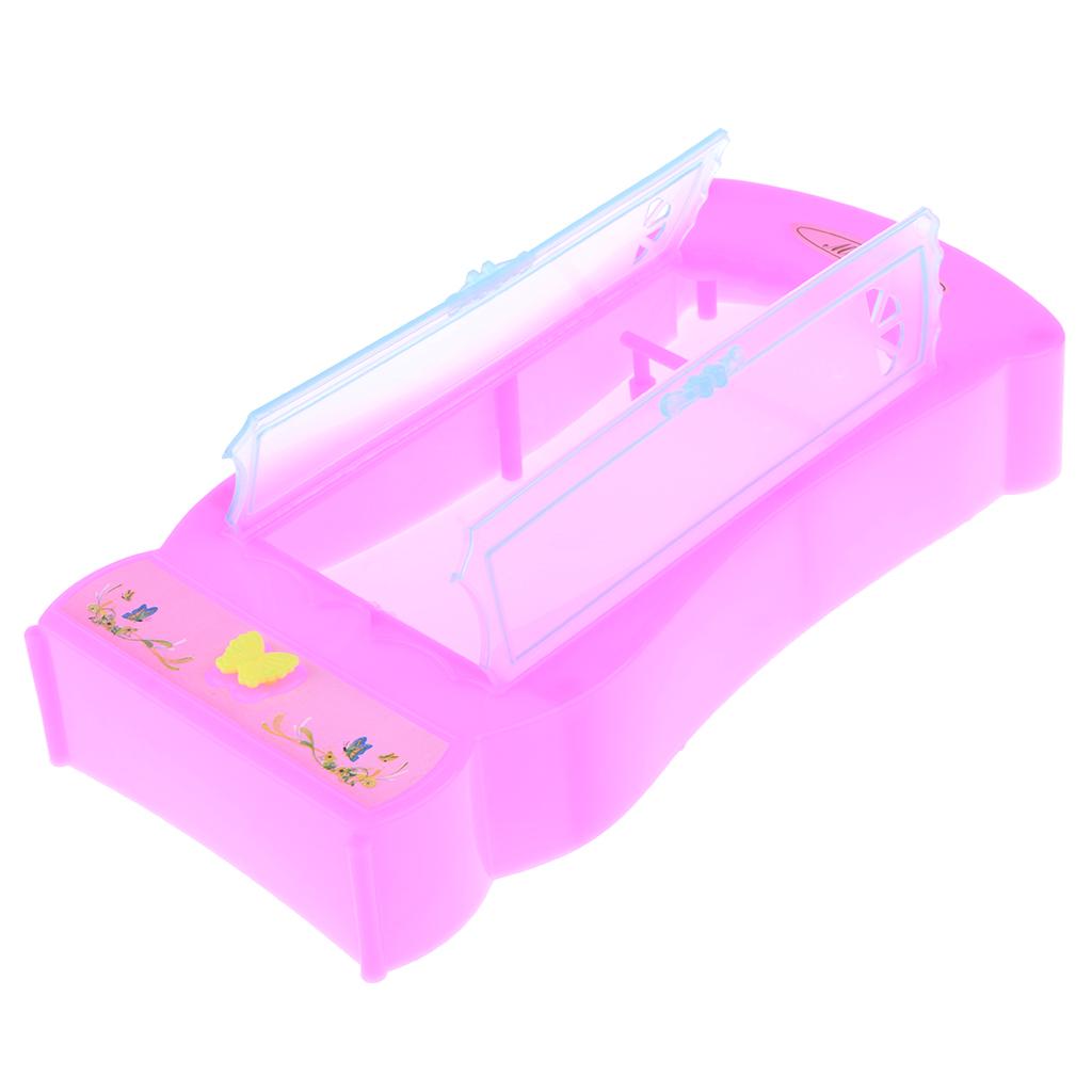 Miniature Bedroom Bed Wardrobe for  Doll House Accessories