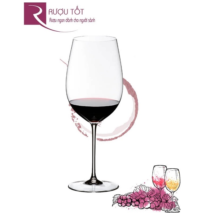 Ly Uống Vang Cao Cấp Nhiều Kích Cỡ Tặng Kèm Khăn Lau Ly 2 Mặt