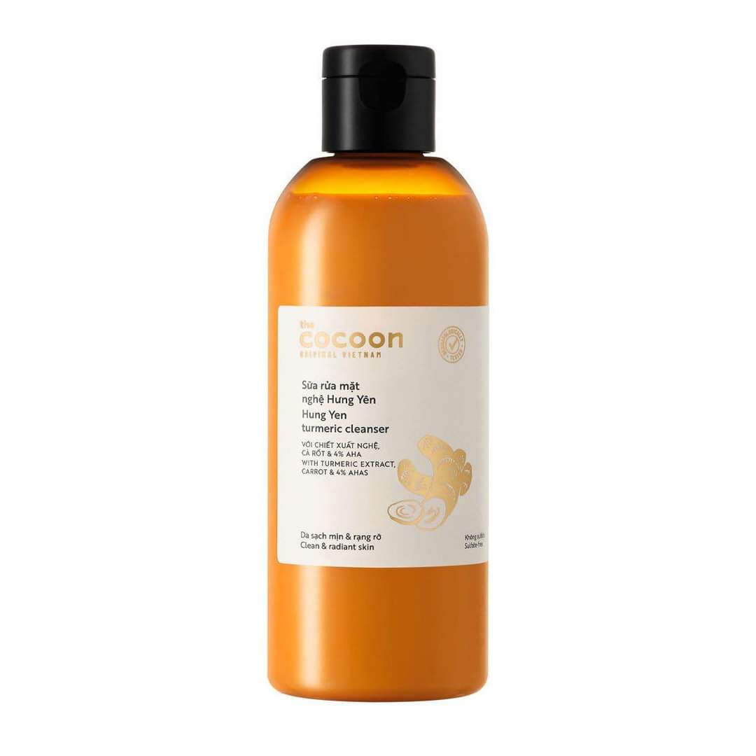 Sữa rửa mặt nghệ Hưng Yên Cocoon giúp da mềm mịn căng sáng 140ml - Thanh Mộc Hương Hà Tĩnh