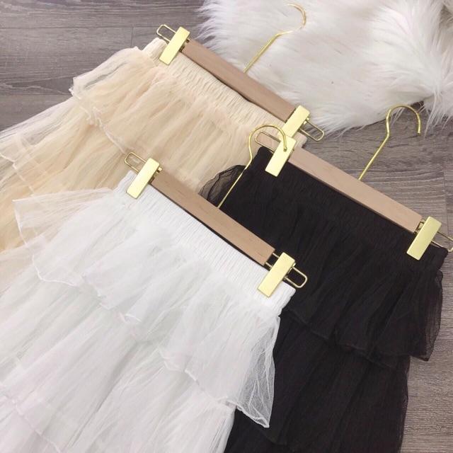 CHÂN VÁY VOAN 6 TẦNG SIÊU ĐẸP