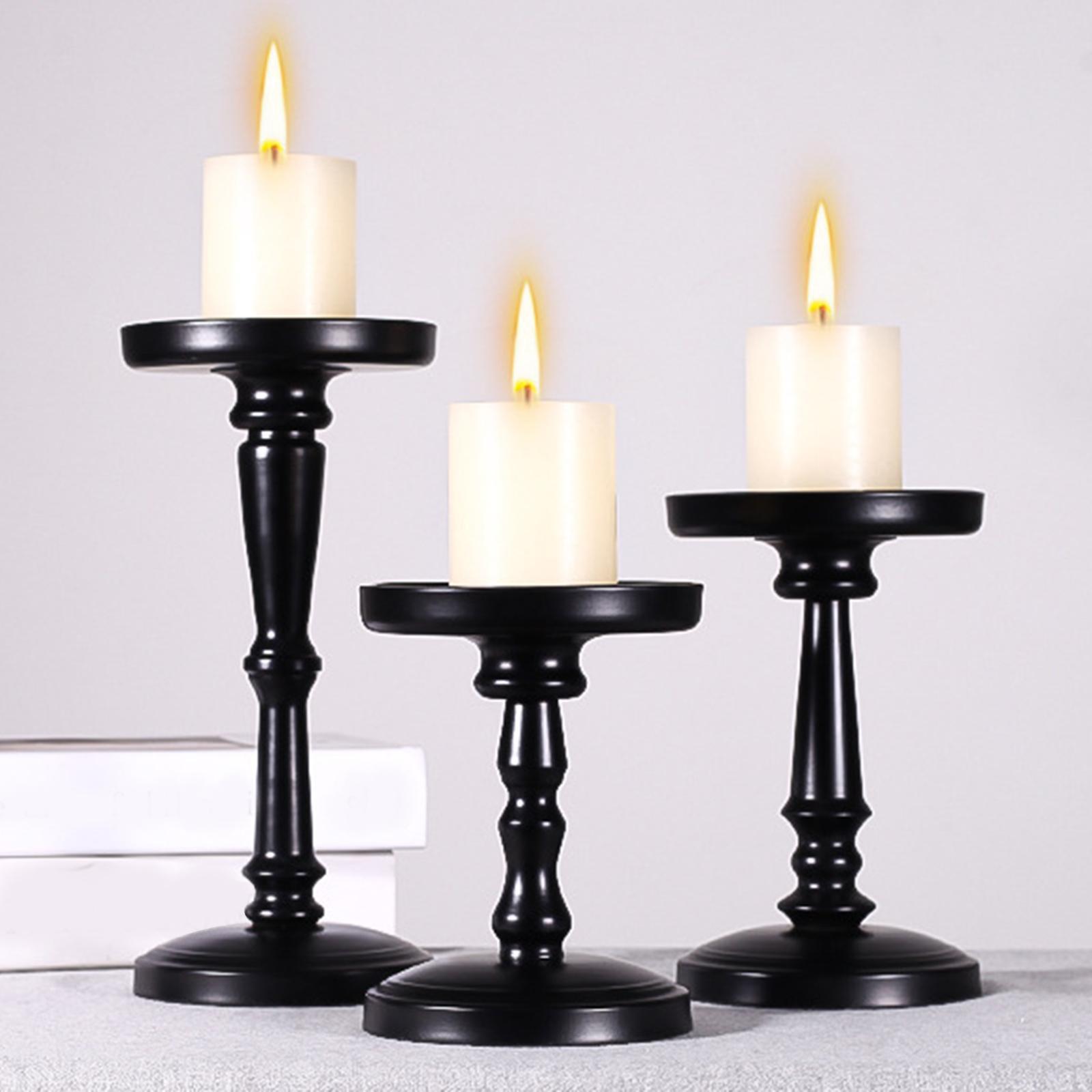 3Pcs Candle Holder Set for Living Room Centerpiece