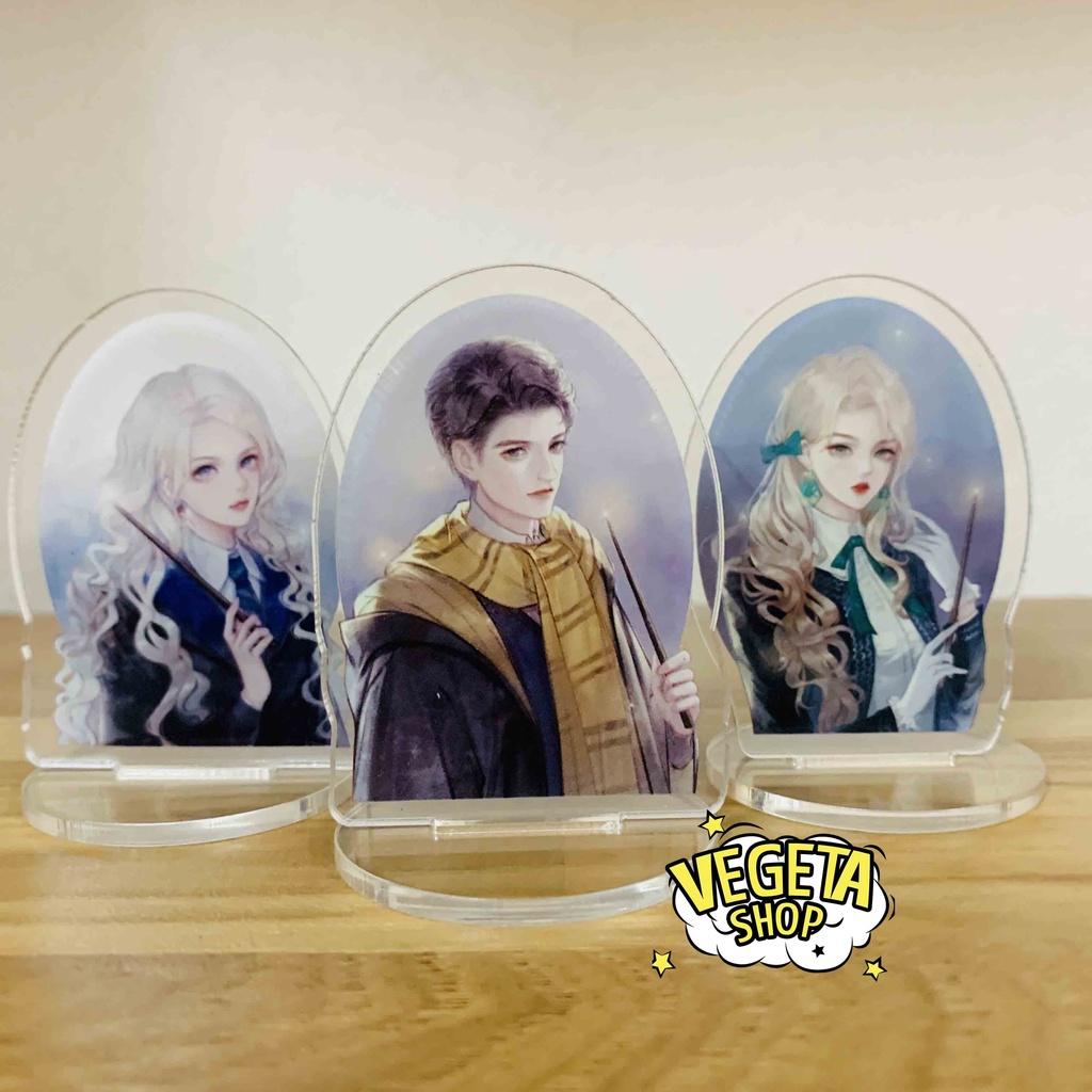 Mô Hình Tượng Standee Acrylic Mica 2 mặt - Set 9 Harry Potter - Hermione Ron Draco Malfoy Dumbledore Luna Lovegood Snape