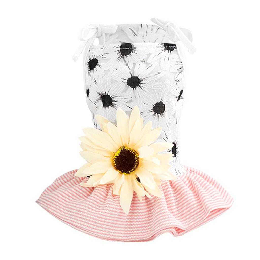 2xPet Dog Puppy Cotton Princess Dress Cute Skirt Clothes Dog Dress Supplies