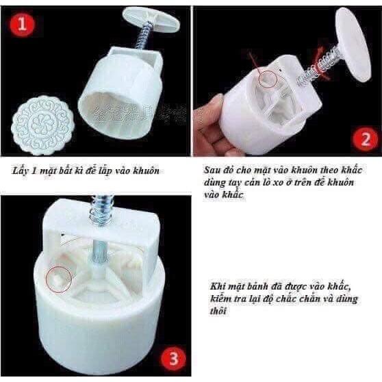 Bộ khuôn làm bánh trung thu siêu tiện dụng