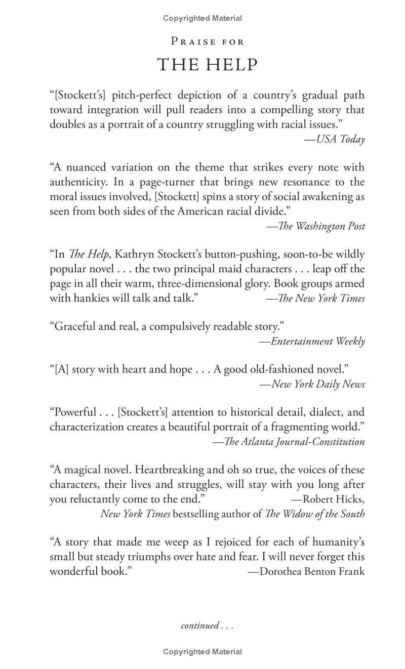 Sách ngoại văn: The Help (#1 New York Times Bestsellers)