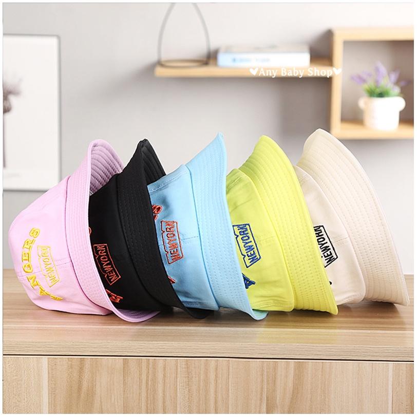 Mũ nón rộng vành Bucket thời trang in chữ Rangers Newyork cho bé trai và bé gái nhiều màu siêu cute