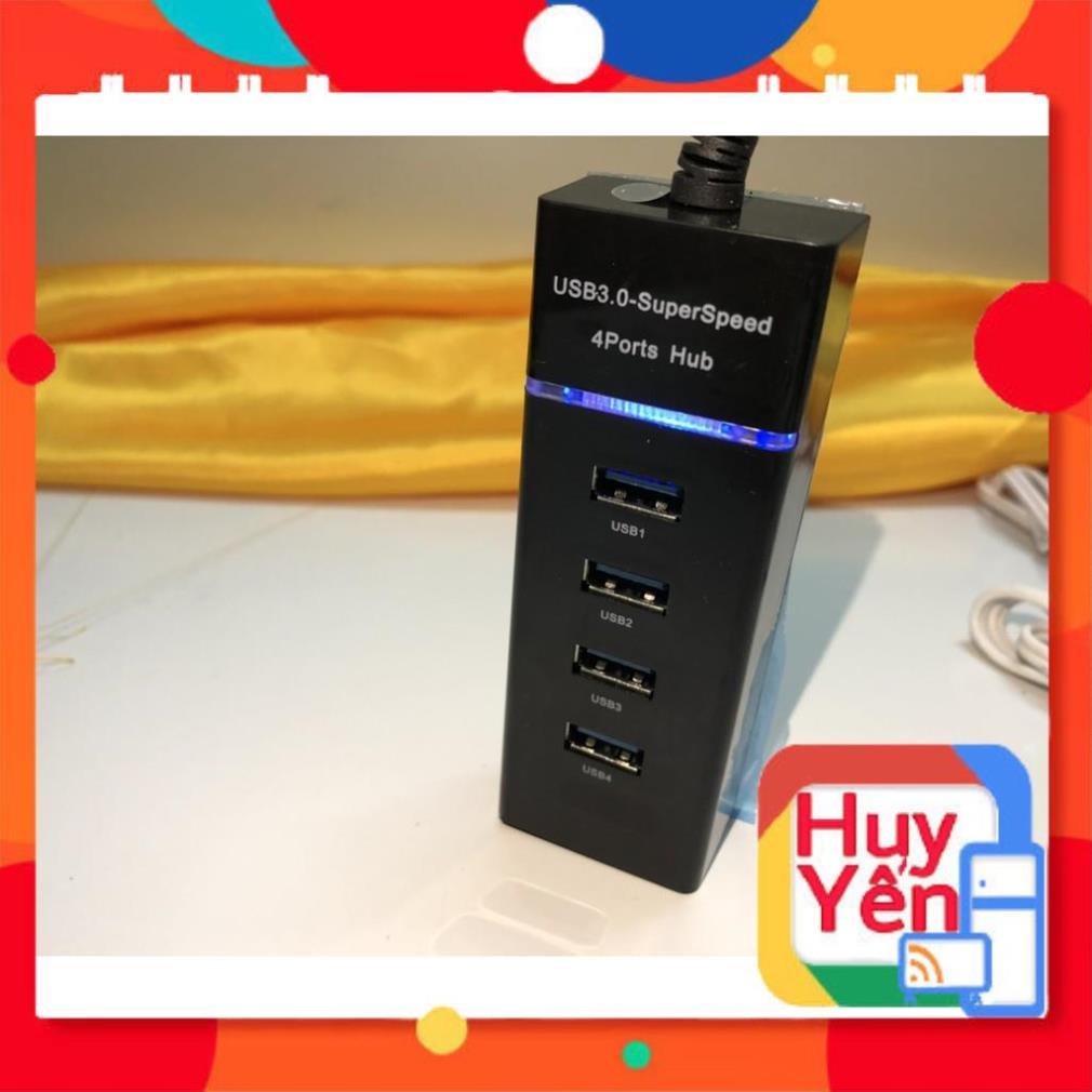 Hub chia USB 3.0 Superspeed 4 Port(Bộ chia 1 cổng USB ra 4 cổng USB, chuẩn 3.0, Đảm bảo cả 4 thiết bị hoạt động  tốt)