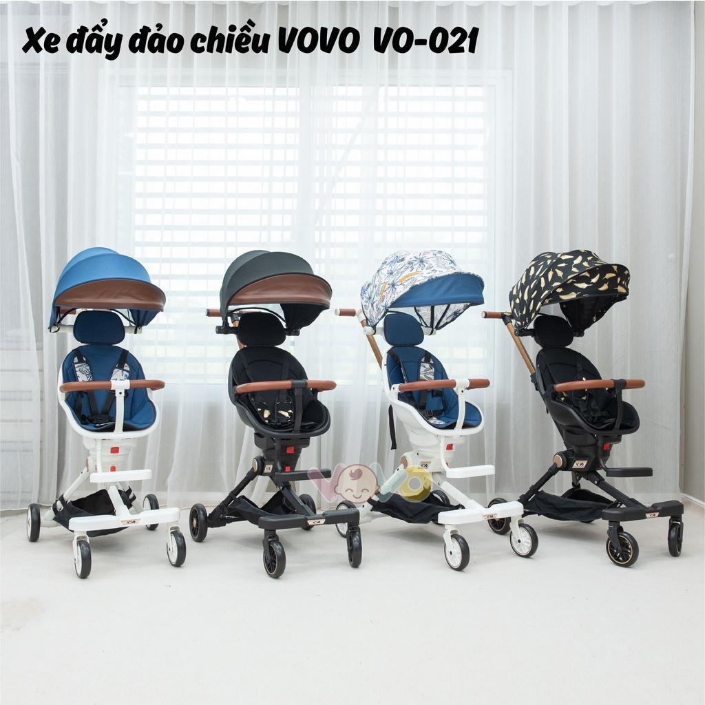 Xe Đẩy Gấp Gọn Đảo Chiều Vovo VO-021, Hàng Cao Cấp Cho Bé Mẫu Mới 2022