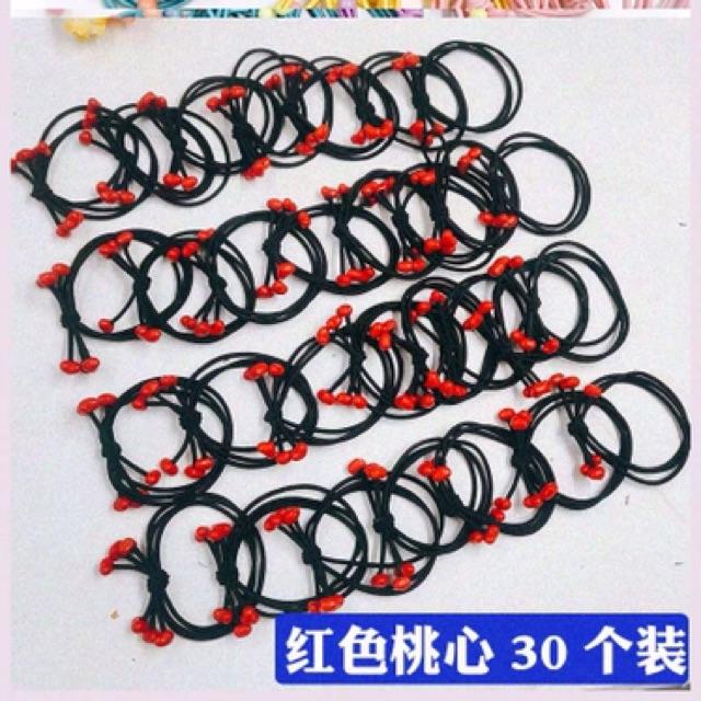 Dây buộc tóc - vòng tay 3 vòng dây chắc chắn phối hạt xinh xắn trẻ trung sành điệu