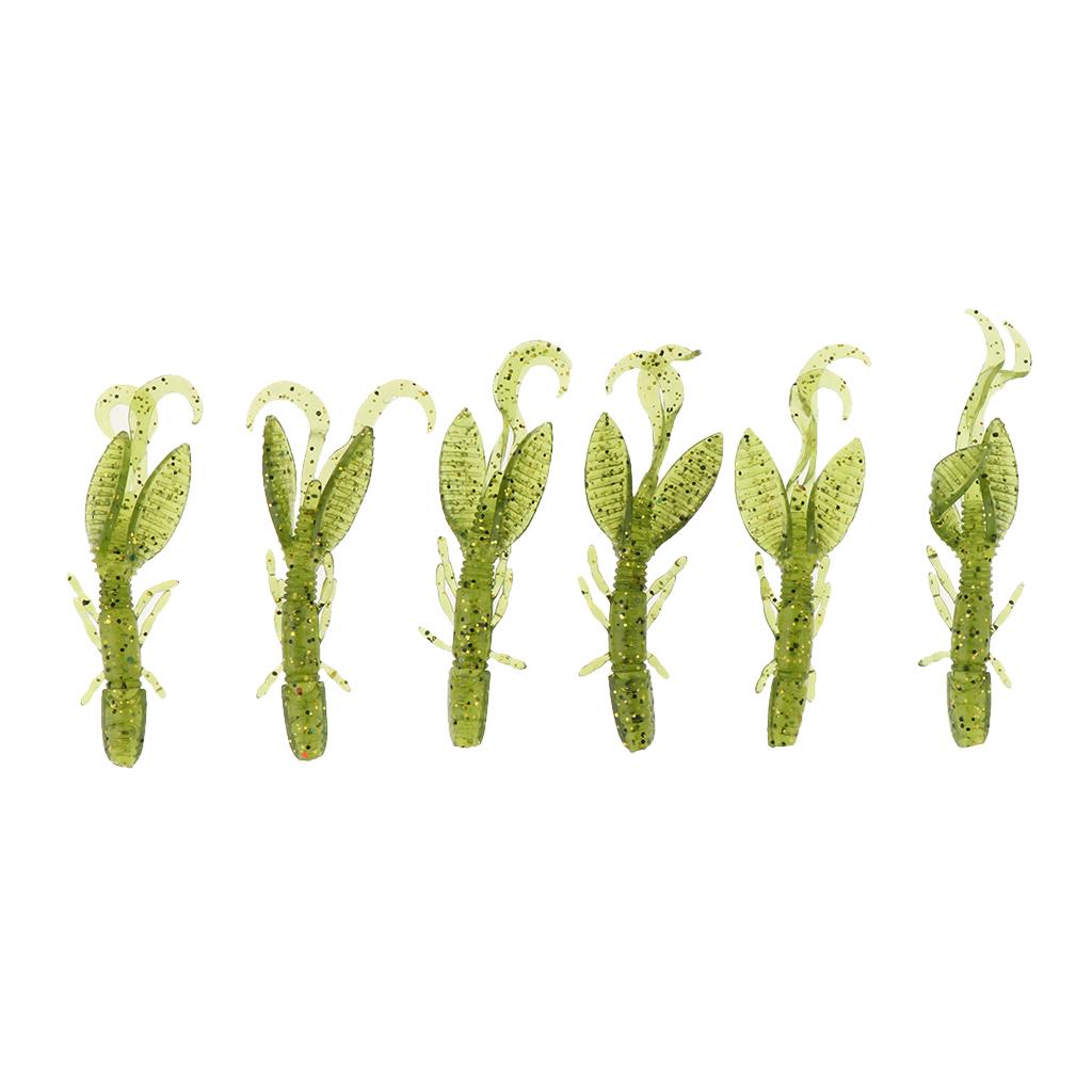12pcs Soft Worm Lures Shrimp Fishing Bait Crankbait Lobster Bait