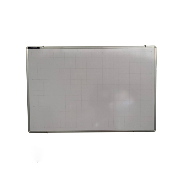 Bảng trắng treo tường Bavico - Bảng viết bút lông PolyTaiwan - Kẻ ô ly vuông - Kích thước 60x80cm