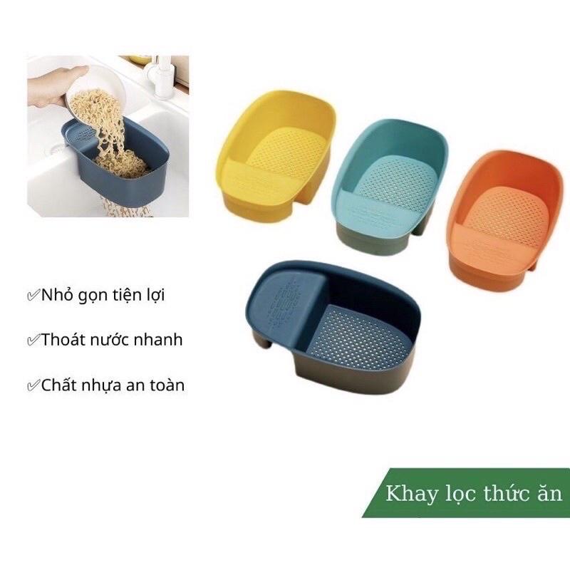 Khay lọc rác gác bồn rửa bát để đồ đa năng