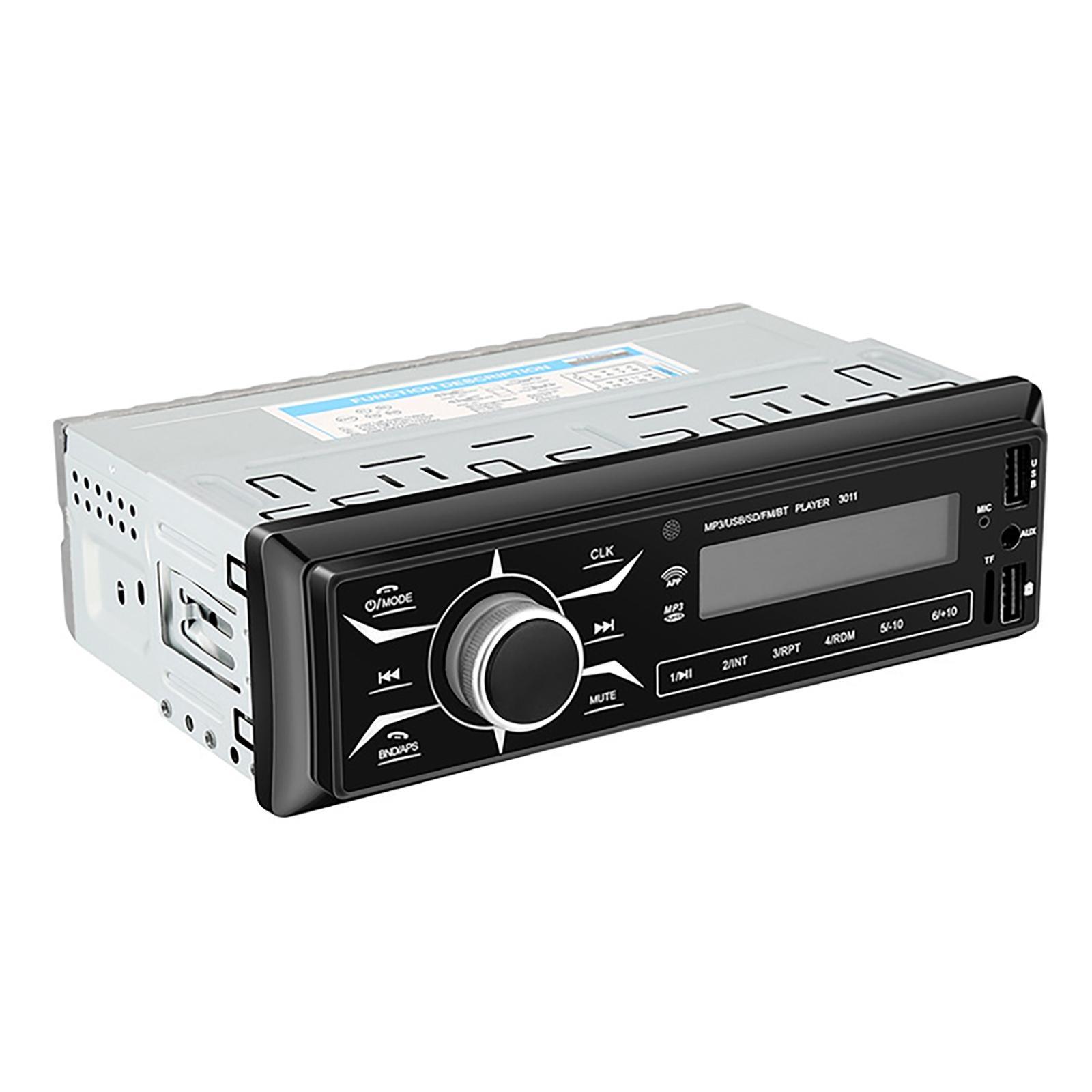 Car MP3 Player with Remote Control Universal Voice Assistant USB Drive for Truck