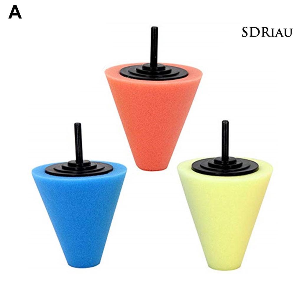 Set 3 / 4 / 5 / 6 Miếng Mút Đánh Bóng Xe Hơi Nhiều Màu Sắc