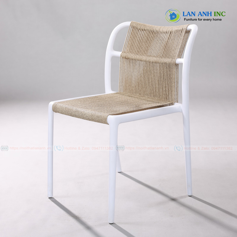 Ghế Đan Dây Dù Khung Nhựa PP Cao Cấp LAT3038