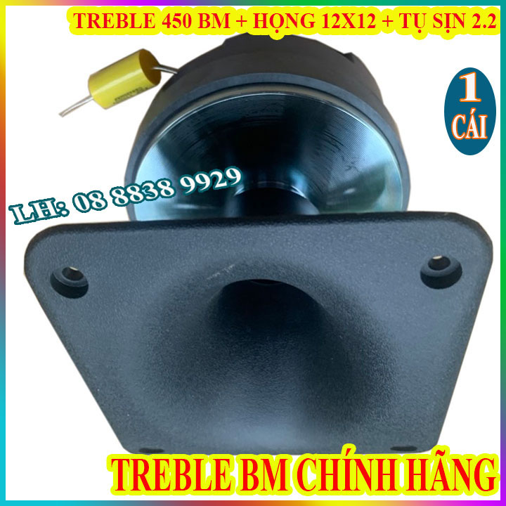 LOA TREBLE KÈN 450 BM CHÍNH HÃNG HÀNG NHẬP KHẨU + HỌNG 12x12 + TỤ SỊN - GIÁ 1 CÁI