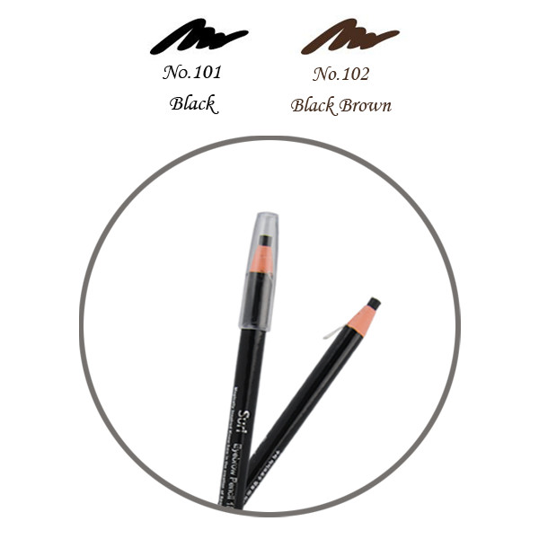 Chì mày xé Suri Eyebrow Pencil Hàn Quốc No.101 Black tặng kèm móc khoá