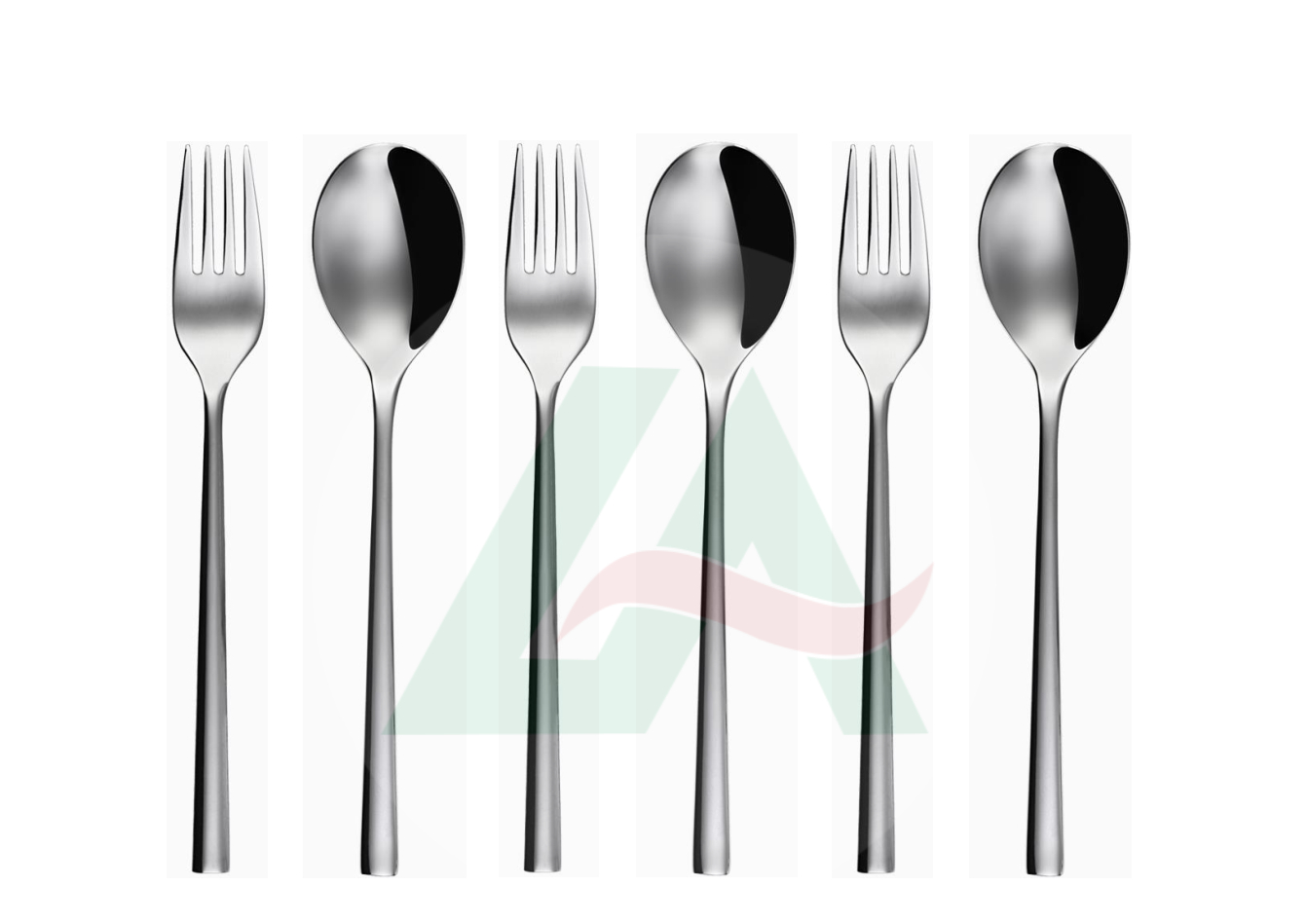 Bộ 6c Muỗng & Nĩa Ăn Inox 304 Stainless Steel 18/10 Đồ dùng bàn tiệc nhà hàng khách sạn cao cấp (Set of 6pcs Table Spoon & Fork)