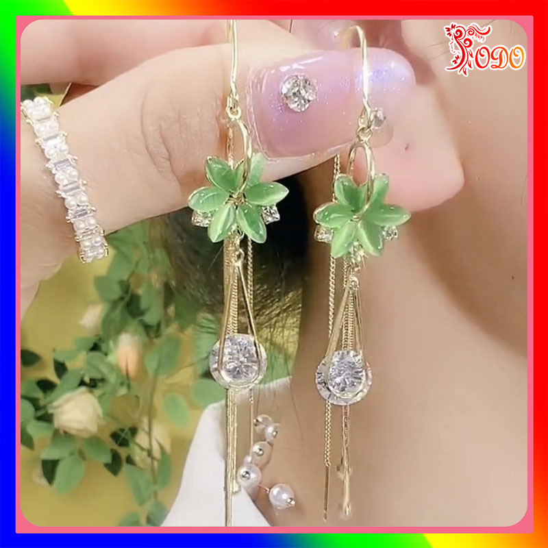 Bông tai kiểu xuân hè đơn giản thu đông đính đá trẻ trung cá tính TG326 dã ngoại sành điệu - [Thời Trang ToDo