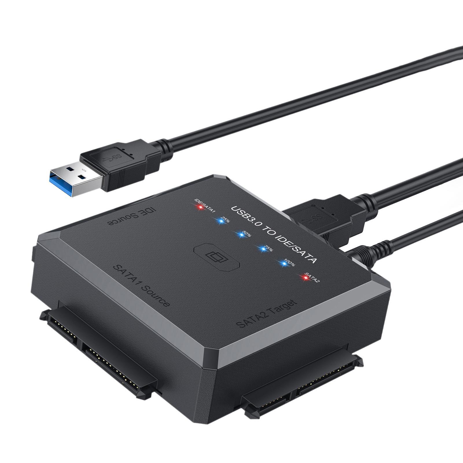 5Gbps USB3.0 to IDE/ Converter EU Adapter for 2.5 3.5inch HDD/SSD/IDE