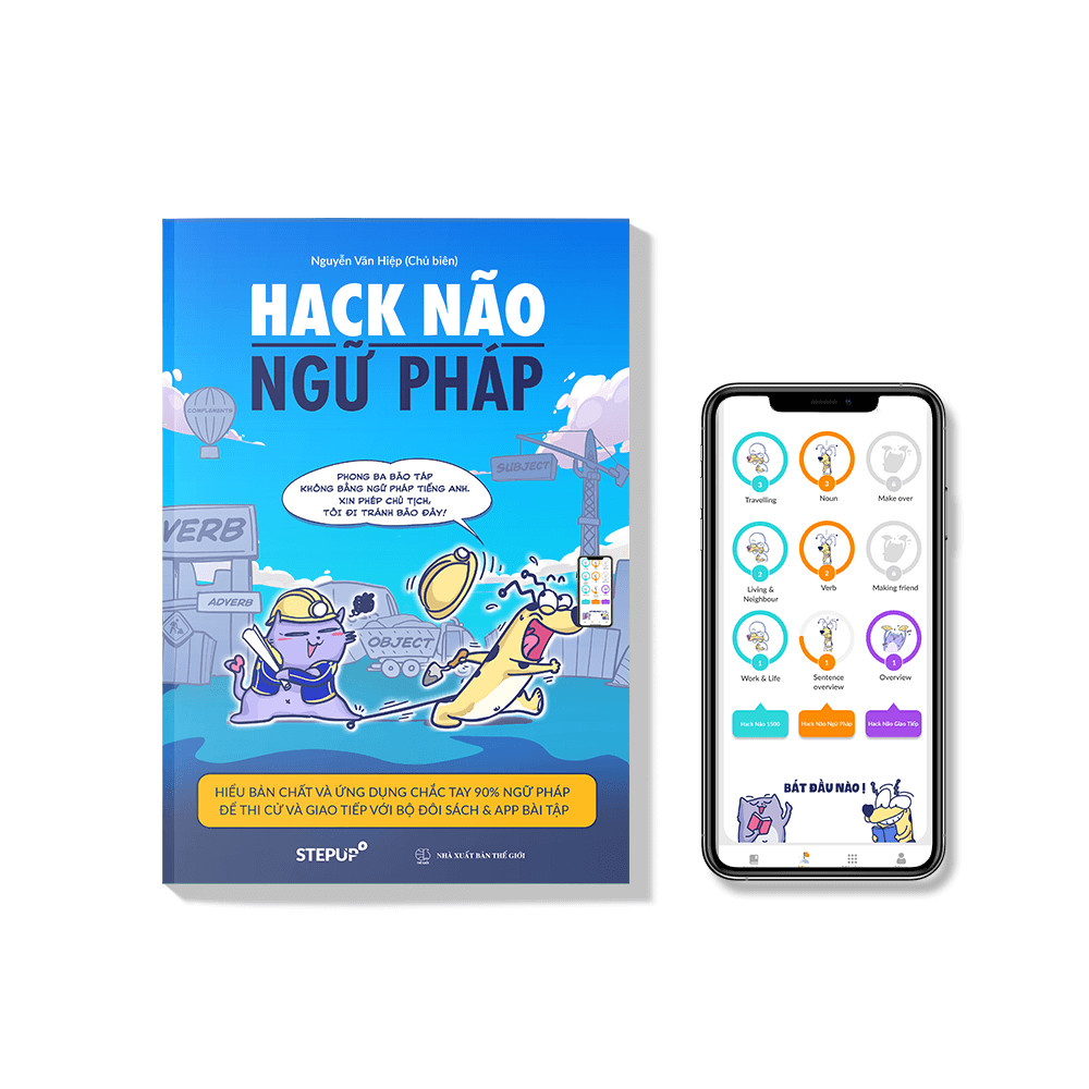 COMBO &quot;Hack Não 1500&quot; + &quot;Hack Não Plus&quot; + &quot;Hack Não Ngữ Pháp&quot;